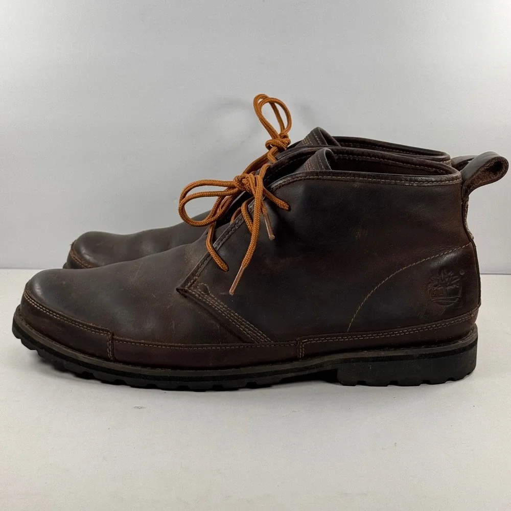 Timberland Earthkeepers Brown Leather Chukka Boots Mens 12M 84587 Lug Sole